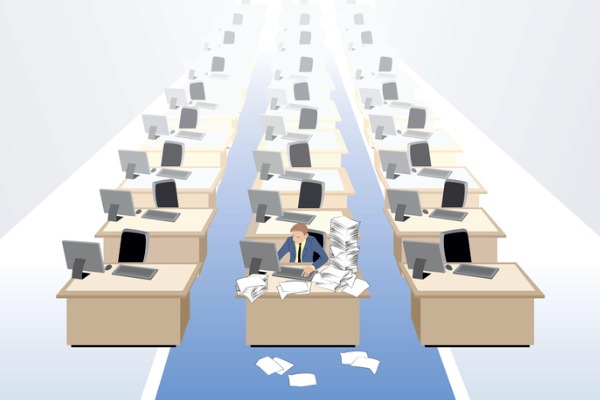 clerk-at-empty-office-vector-id531824257